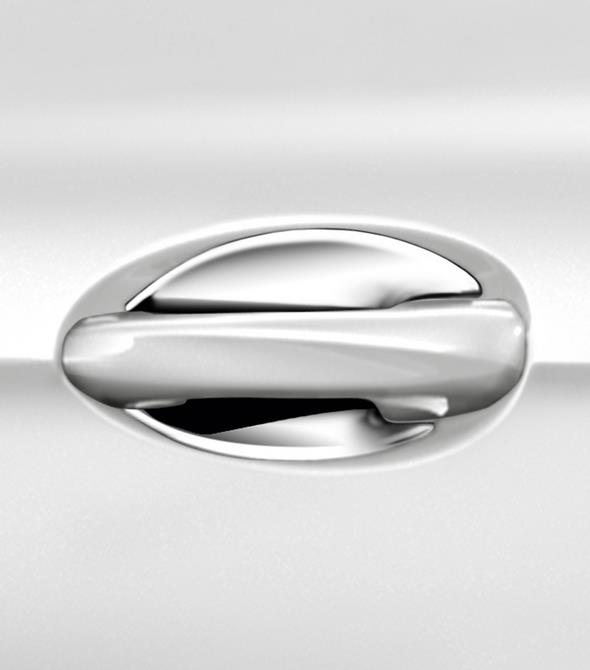 Original-Zubehör für den GLC: Türgriffschale, 2-teiliges Set, hochglanzverchromt Mercedes-Benz GLC genuine accessories: High-sheen chromed door handle recesses, set of 2